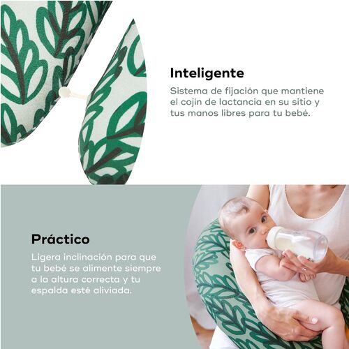 BABYMOOV COJIN DE MATERNIDAD VEGETAL VERT