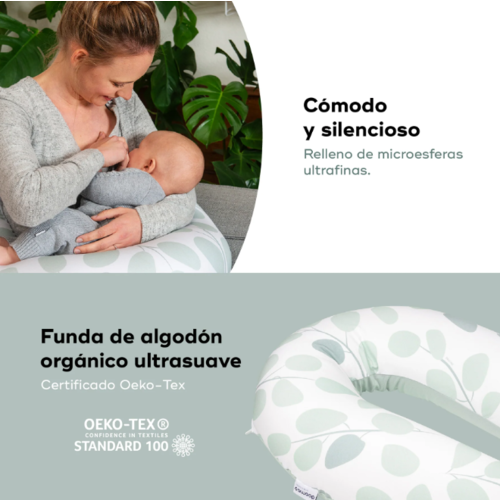 BABYMOOV COUSSIN MATERNIDAD BUDDY LEAVES AQUAGREEN