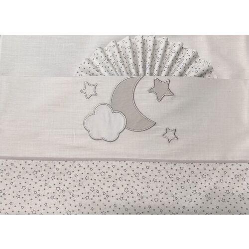 DUFFI BABY TRIPTICO MINICUNA LUNA PLATA