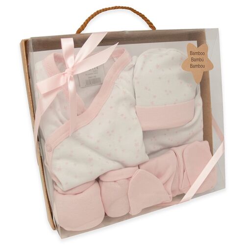 DUFFI BABY SET REGALO BAMB 5 PZAS ROSA