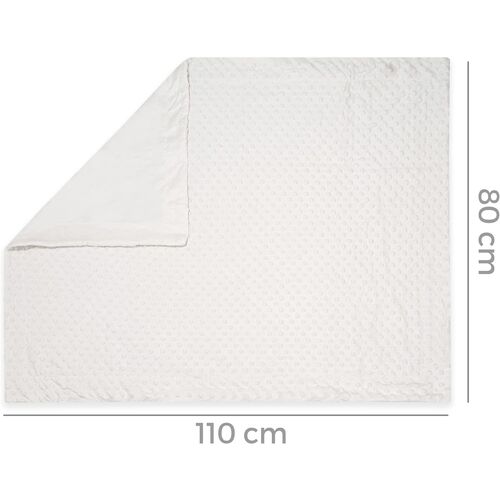 DUFFI BABY DOU DOU OSITO+MANTA LUXE BLANCO 80X110