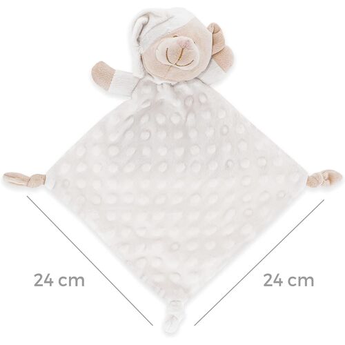 DUFFI BABY DOU DOU OSITO+MANTA LUXE BLANCO 80X110