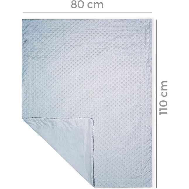 DUFFI BABY DOU DOU OSITO+MANTA LUXE AZUL 80X110