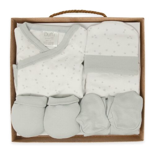 DUFFI BABY SET REGALO BAMBÚ 5 PZAS PLATA