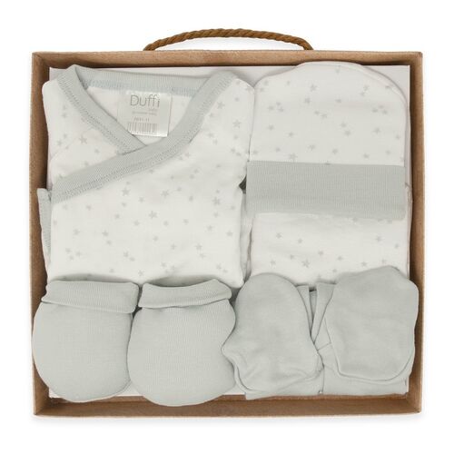 DUFFI BABY SET REGALO BAMB 5 PZAS PLATA