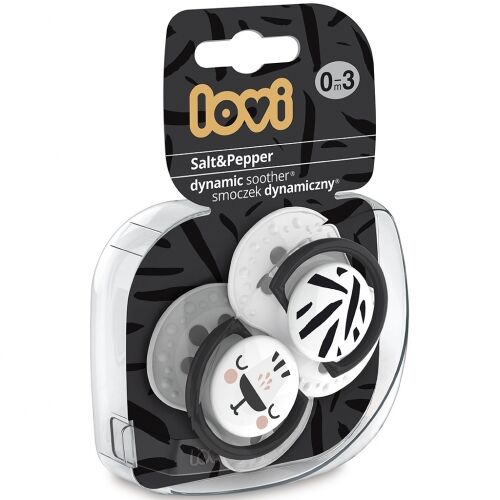 LOVI CHUPETE SALT&PEPPER +18M 2UDS