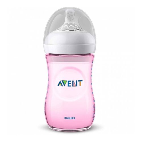 AVENT BIBERON NATURAL 260ML ROSADO