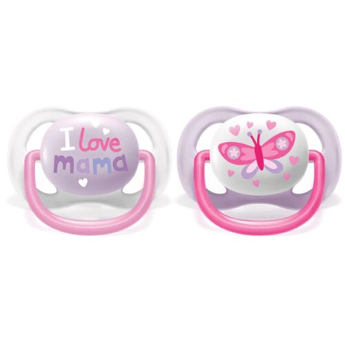AVENT 2 CHUPETES ULTRA AIR 0-6 NIÑA HAPPY MAM/BFL