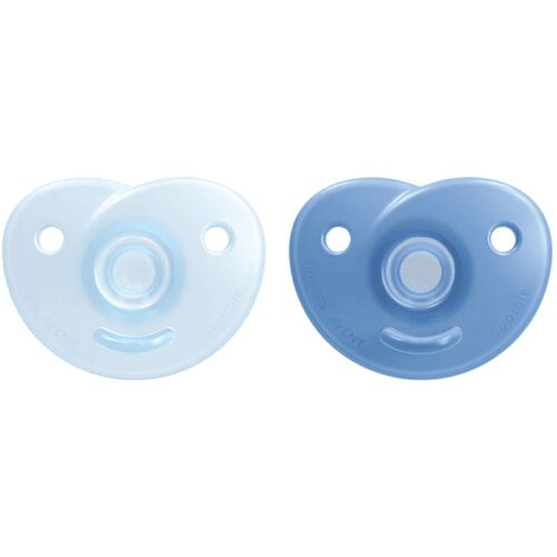 AVENT 2 CHUPETES CURVED SOOTHIES SIL 0-6 NIO