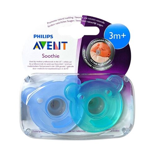 AVENT 2 CHUPETES SOOTHIE 100% DIL 3M+ NIÑO