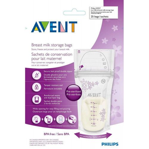 AVENT BOLSA DE ALMACENAMIENTOX25UDS