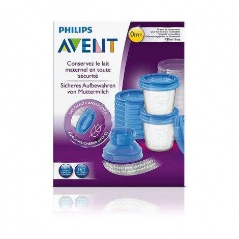 AVENT RECIPIENTES VIA 180 ML 22 UDS