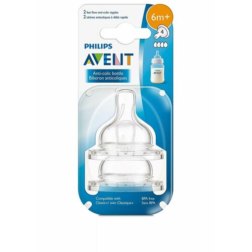 AVENT 2 TETINAS FLUJO RAPIDO