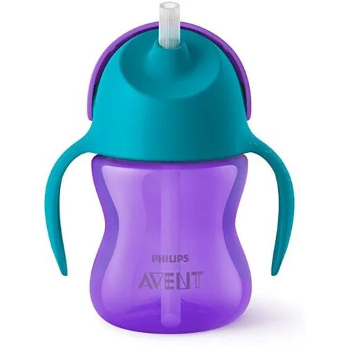 AVENT VASO PAJITA 210 ML +6M MORADO