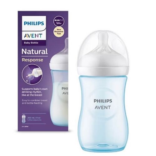 AVENT BIBERON NATURAL RESPONSE 260 ML AZUL