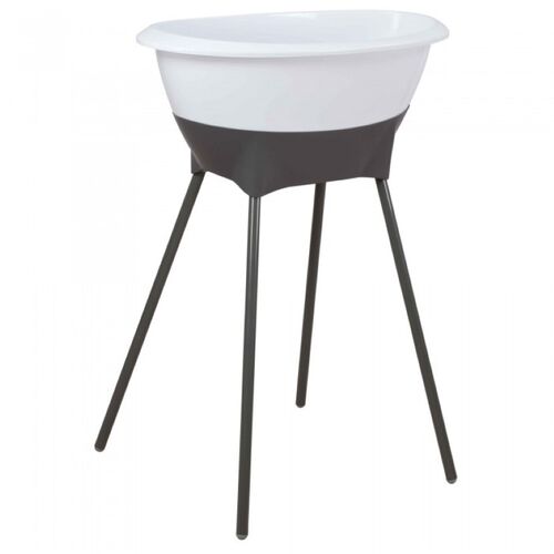LUMA BAÑERA+SOPORTE BLANCO MOTEADO