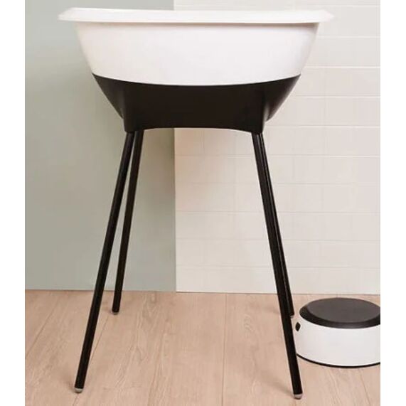 LUMA BAÑERA+SOPORTE BLANCO MOTEADO
