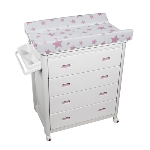 PLASTIMYR BAÑERA CAJONERA ESTRELLAS ROSA