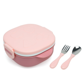 KIOKIDS CAJA ALMUERZO 450ML ACERO INOX ROSA