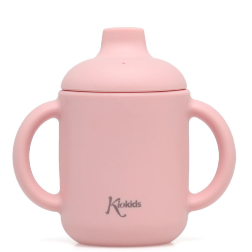 KIOKIDS TAZA 120ML SILICONA ROSA