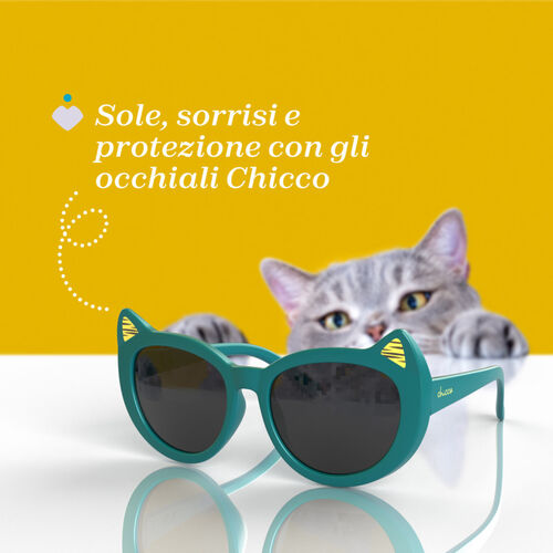 CHICCO GAFAS SOL VERDE GATO 36M+