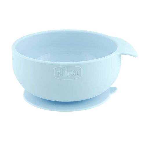 CHICCO SET COMIDA SILICONA AZUL 6M+