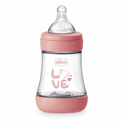 CHICCO BIBERON PERFECT5 0M+ 150ML SIL ROSA