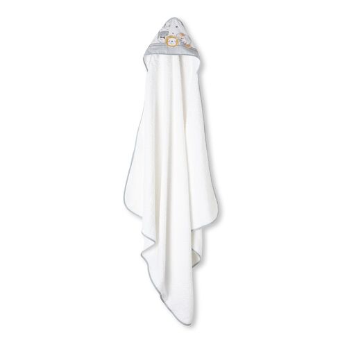 INTERBABY CAPA BAÑO 1X1 BCO/GRIS ANIMALITOS
