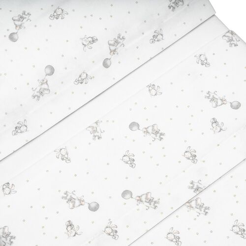 INTERBABY TRIPTICO CUNA ELEFANTE GLOBO BC-GRIS