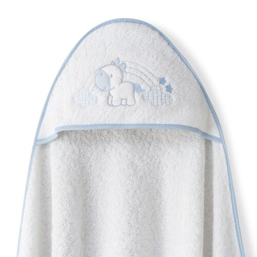 INTERBABY CAPA BAÑO 1X1 UNICORNIO NUBES BC-AZUL