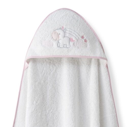 INTERBABY CAPA BAÑO UNICORNIO BC-ROSA