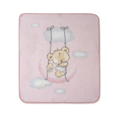MANTA BABY SACO RACHEL OSITO NUBE ROSA