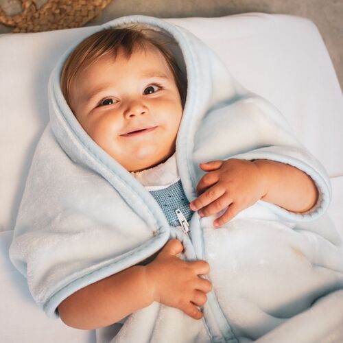 MANTA BABY SACO RACHEL OSITO NUBE AZUL