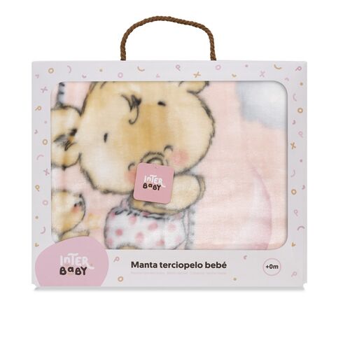 INTERBABY MANTA RACHEL OSITO NUBE ROSA