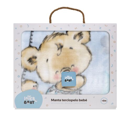 INTERBABY MANTA RACHEL OSITO NUBE AZUL