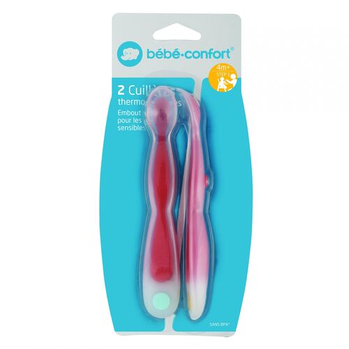BEBE CONFORT CUCHARAS TERMOSENSIBLES RED