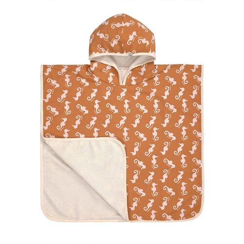 LASSIG PONCHO BAÑO SEAHORSE CARAMEL