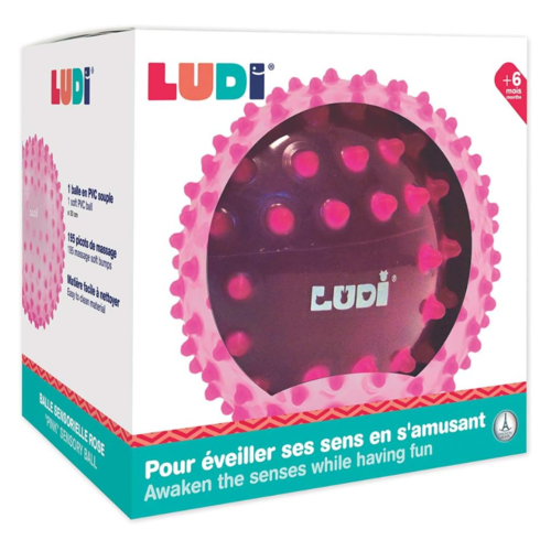 LUDI PELOTA ESTIMULACION SENSORIAL ROSA