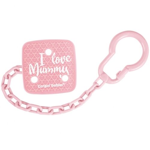 CANPOL BABIES CADENA SUJETACHUPETES I LOVE...ROSA