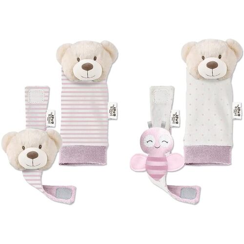 INTERBABY SET SONAJEROS PARA PIES Y MANOS OSITO ROSA