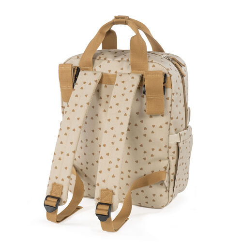 WALKING MUM MOCHILA CORAZONES POPPY CANELA