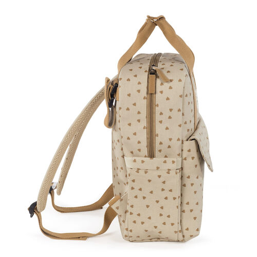 WALKING MUM MOCHILA CORAZONES POPPY CANELA
