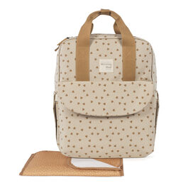 WALKING MUM MOCHILA CORAZONES POPPY CANELA