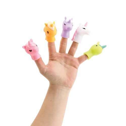 LUDI MARIONETAS DE DEDO UNICORNIO