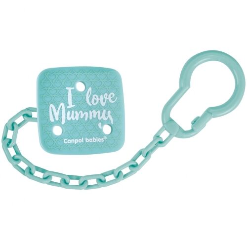 CANPOL BABIES CADENA SUJETACHUPETES I LOVE...VERDE