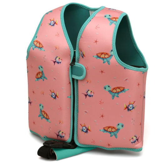 KIOKIDS CHALECO TORTUGAS NEOPRENO ROSA 12-24