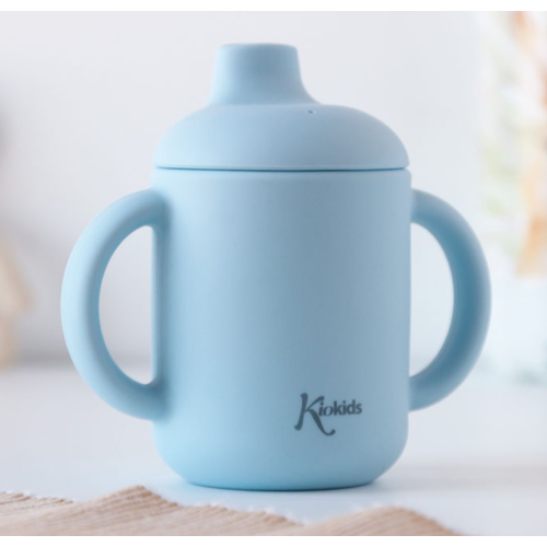 KIOKIDS TAZA SILICONA AZUL