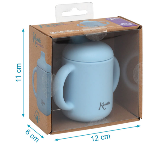 KIOKIDS TAZA SILICONA AZUL