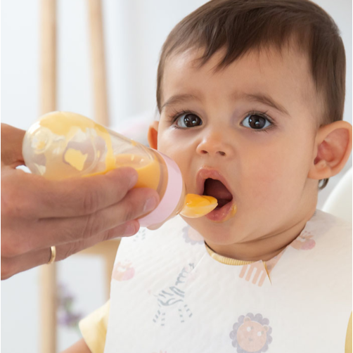KIOKIDS CUCHARA DISPENSADORA 90ML ROSA