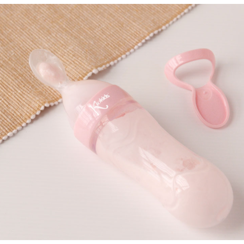 KIOKIDS CUCHARA DISPENSADORA 90ML ROSA